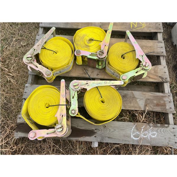 5-4" tie down straps, Located in N.Side field