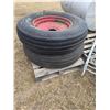 Image 1 : 2-11.25X24 tires c/w 8 hole rims