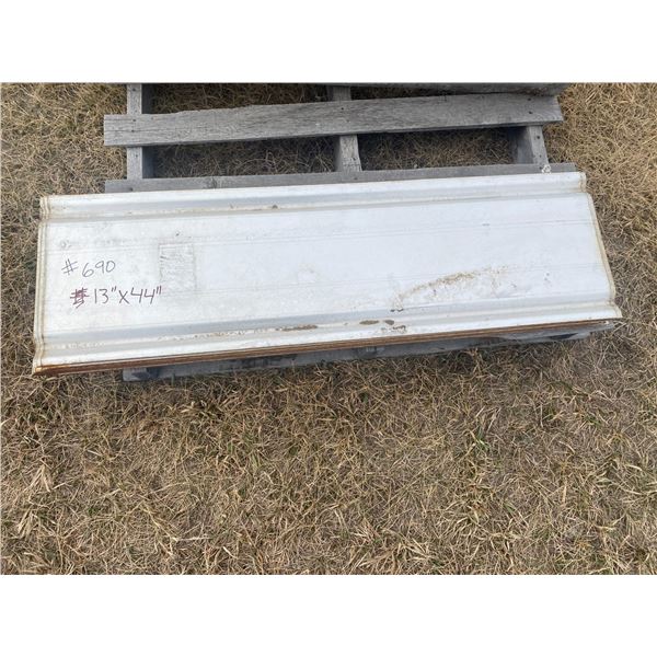 1 lot of 13" X 44" metal clad