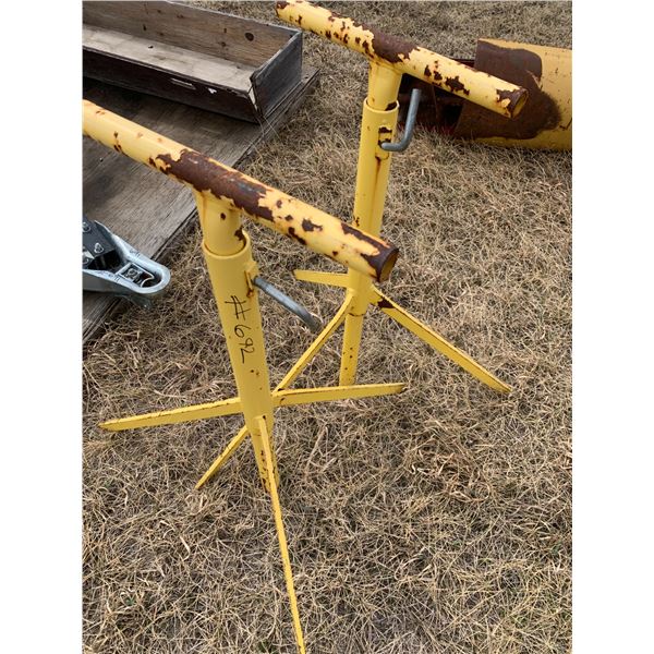 2- yellow pipe stands