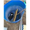 Image 4 : Rub & plastic pails, misc. pipe, barrel, seats