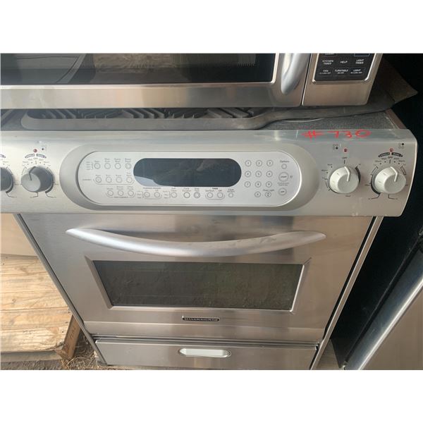 Kitchen aid stove warming drawer