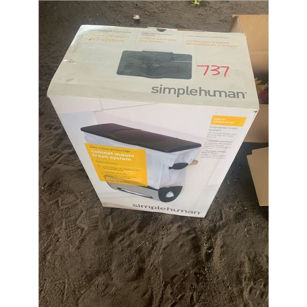 Cabinet, cabinet mount, trash & bag holder.