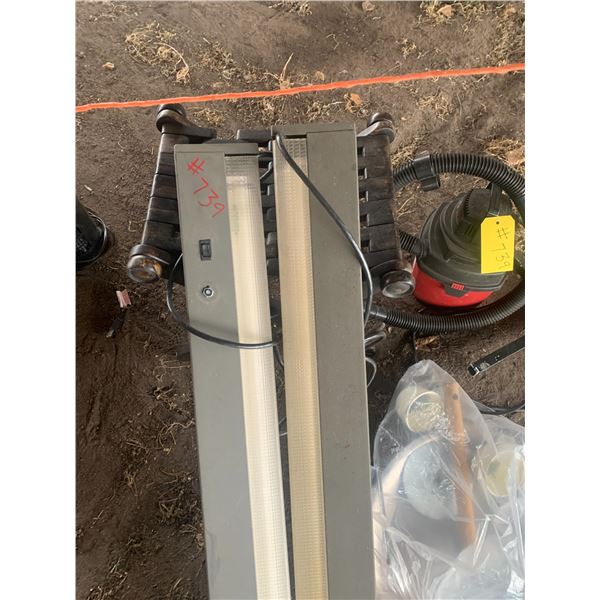 Fold up chairs, 2 floor lights, vacuum, bird perch.