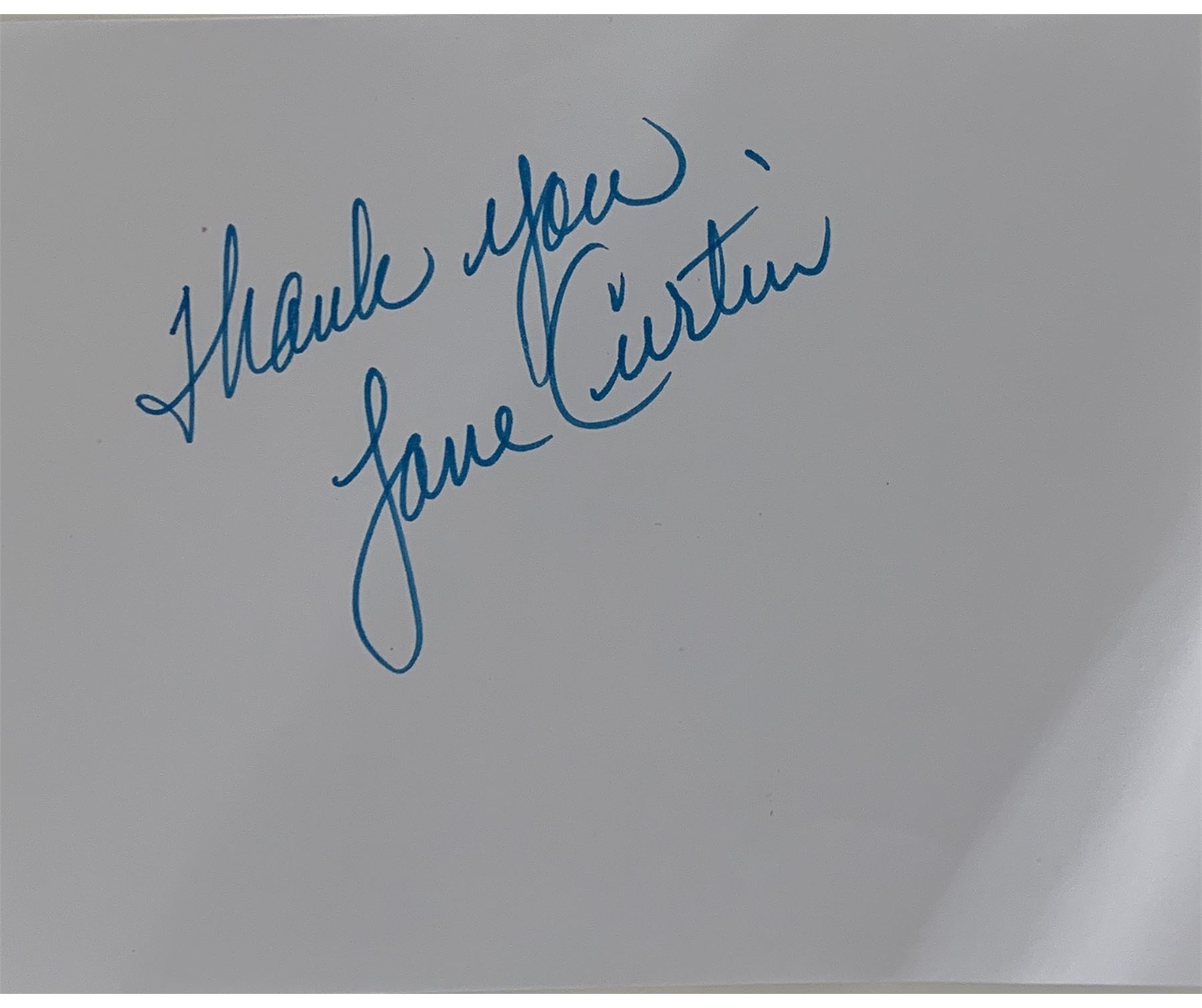 Saturday Night Live Jane Curtin original signature. GFA Authenticated
