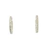 Image 2 : 2.44 ctw Diamond Hoop Earrings - 14KT White Gold