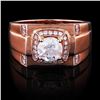 Image 1 : 1.28 ctw CENTER Diamond 14K Rose Gold Ring (1.65 ctw Diamonds)