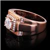 Image 2 : 1.28 ctw CENTER Diamond 14K Rose Gold Ring (1.65 ctw Diamonds)