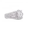Image 3 : 0.80 ctw CENTER Diamond Platinum Ring (1.54 ctw Diamonds)