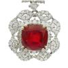 Image 3 : 4.28 ctw Ruby and 7.96 ctw Diamond 14KT Yellow Gold Necklace