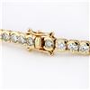 Image 2 : 8.45 ctw Diamond 14K Yellow Gold Tennis Bracelet