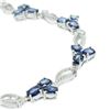 Image 4 : 4.30 ctw Tanzanite and 0.23 ctw Topaz Bracelet