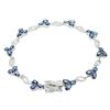 Image 5 : 4.30 ctw Tanzanite and 0.23 ctw Topaz Bracelet