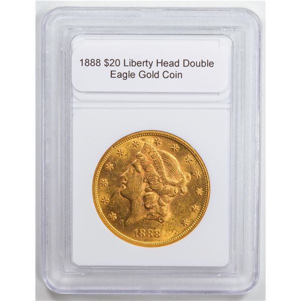 1888 $20 Liberty Head Double Eagle Gold Coin
