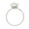 Image 7 : Antique 18k White Gold 0.52 ctw Old European Diamond Cluster Flower Solitaire Ri