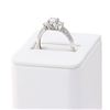 Image 3 : 0.40 ctw CENTER Diamond 18K White Gold Ring (0.80 ctw Diamonds)