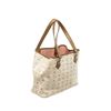 Image 3 : MCM White Leather Lion Visetos Shopper Bag