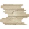 Image 1 : Pallet of "Marmoreal" Crema marfil random plank polished mosaic (203 pcs)