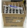 Image 1 : Box of new Manus-Bond 75-AM industrial grade 300ml adhesive tubes - approx. 30 tubes