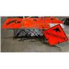 Image 1 : Large group of metal street construction signs with stands