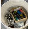 Image 3 : Group of Modern key cutting machine, a bucket of keys & key accessories