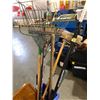 Image 2 : Rubbermaid bin full of assorted gardening & misc tools