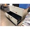 Image 2 : Cole 2 door metal filing cabinet - (approx. 3ft W 18in D 28in H)