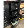 Image 2 : Set of 2 Cole 4 drawer metal filing cabinets approx. - 18in W 26in D 52 1/2in H/ea