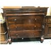 Image 2 : 3 tier wooden dresser (approx. 45in W 42in H 20 1/2in D)