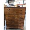 Image 2 : Large wooden 6 tier dresser (approx. 41in W 51in H 21 1/2in D)