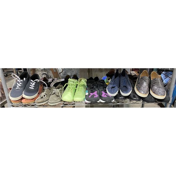 Shelf lot of misc set dec shoes (various sizes)