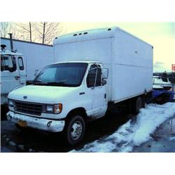 1992 Ford F350 Box Van, diesel, 15' box, LEAKS OIL- VIN # 1FDKE37M1NHA46073- 196,125 miles (24)