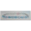 Image 1 : Blue Topaz Bracelet, 14 K yellow gold- blue topaz are oval, faceted, approx. 12.00 carats, transpare