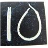 Image 1 : Diamond Hoop Earrings, 10 K white gold- diamonds are single cut, approx. 0.50 carats, SI3-I1 clarity