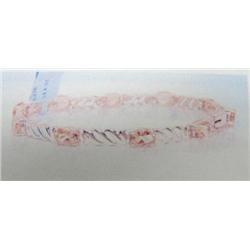 Citrine Bracelet, 14 K yellow gold- citrine are oval, faceted, approx. 7.50 carats, transparent, and