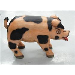 Wooden hog 15.5" tall 24.5" long (4)