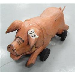 Pig on wheels 10.5 tall 25" long(4)