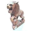 Image 1 : Wooden lion with ball approx. 17" tall(4)