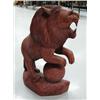 Image 3 : Wooden lion with ball approx. 17" tall(4)