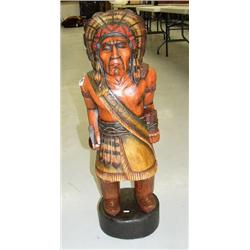 Cigar store Indian holding hatchet 32"(4)