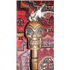 Image 2 : CHOICE on 2 Wooden staff with Skull and feathers 65"(4)