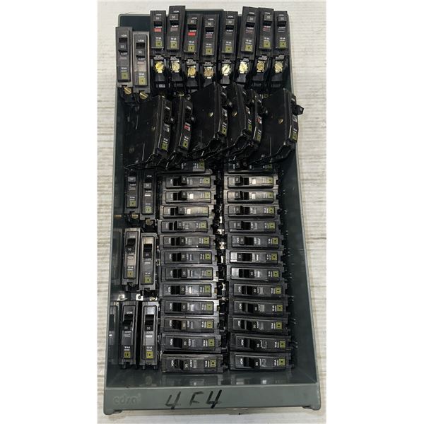 Lot of Squard D Type/TIPO QOB Circuit Breakers