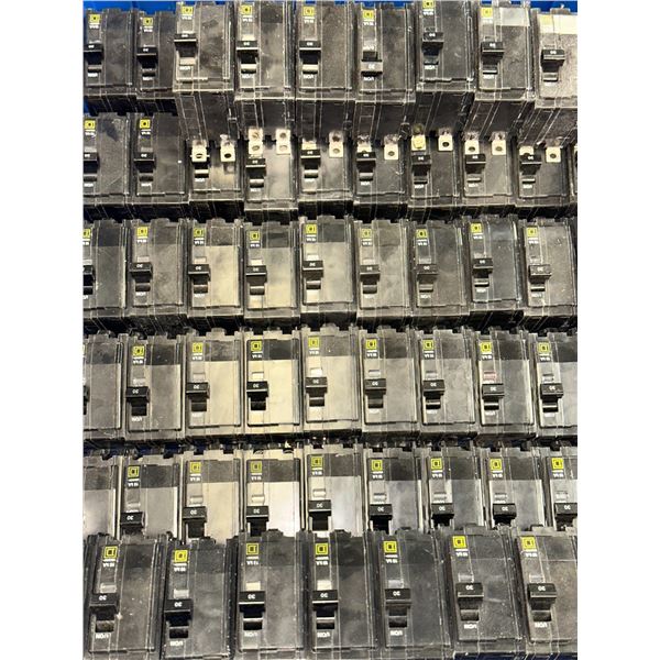 Lot of Squard D Type/TIPO QOB Circuit Breakers