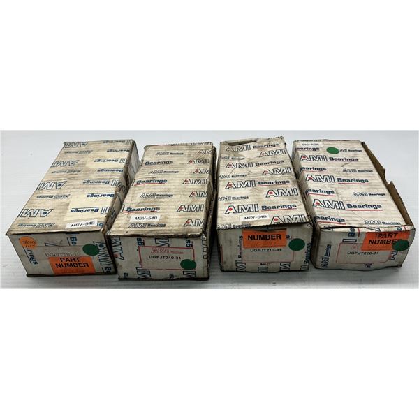 Lot of (4) AMI #UGFJT210-31 Bearings