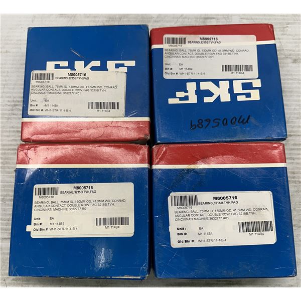 (4)  SKF #3215 A/C3 Bearings