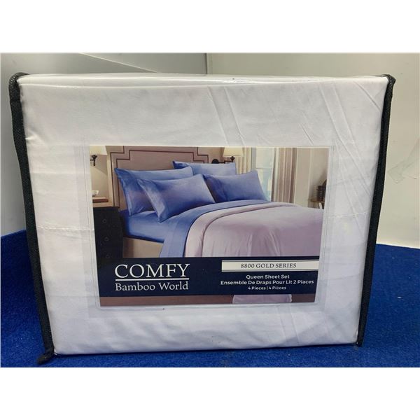 Comfy Bamboo World 4pc Queen Sheet Set