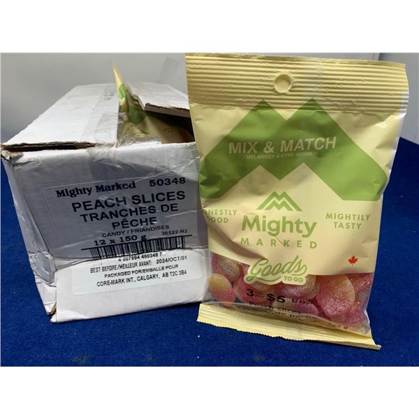 Mighty Marked Peach Slices  Candy (12 x 150g)