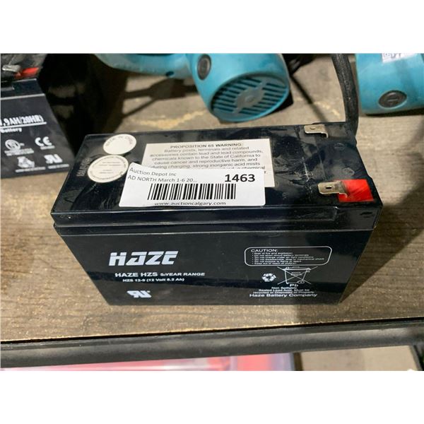 Haze HZS 5 Year Range 12-9 (12 Volt 8.2Ah) Replacement Battery