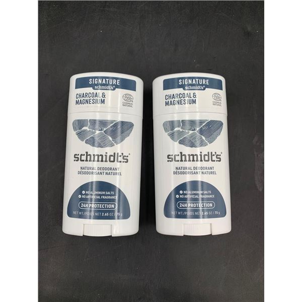 Schmidt's Natural Deodorant-Charcoal & Magnesium (2 x 75g)