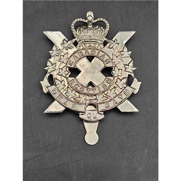 Canadian Scottish Regiment Post WWII Cap Badge